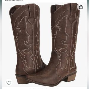 cowboy western woman boots 8 brown